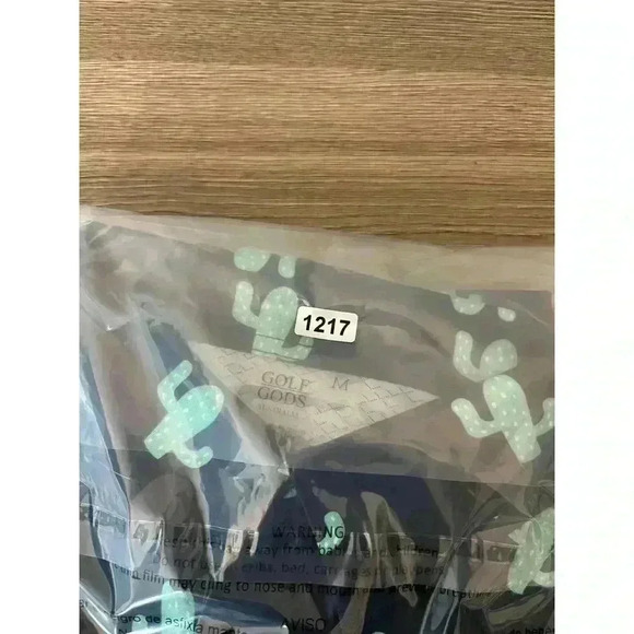 Golf Gods Australia Saguaro Cactus Cool Tech Polo Men's M Performance Golf - Picture 9 of 9